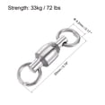 thumbnail image 2 of Unique Bargains 72LBS Roulement à Billes en Acier Inoxydable Pivotant pour Pêche en Eau Salée et Douce, Argent 25 Pack, 2 of 4