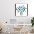 thumbnail image 3 of Stupell Industries Farmhouse Pastel Blue Bouquet Foliage Brown Floating Frame Canvas Art, 25 x 25, by Carol Robinson, 3 of 8
