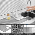 thumbnail image 4 of AEVXKHI Nonslip Silicone Sink Mat, Heat Resistant Sink Protector Mat, Hollow Out Kitchen Sink Mats, Silicone Sink Protector, Silicone Sink Protector with Right Drain Hole, 4 of 11
