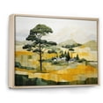 thumbnail image 2 of Designart "Yellow And Green Pastoral Bold horizon III" Modern Floater Framed Wall Decor, 2 of 7