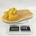 thumbnail image 6 of Honeeladyy Clearance under 10$ Women Bowknot Beach Summer Breathable Slippers Platform Slope Heels Plus Size Outdoor Shoes, 6 of 6