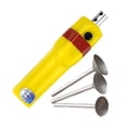 thumbnail image 4 of Siruishop Electric Billiards Cue Tip Shaper Tool Professional Yellow Automatic Grinder 3Pcs S M L, 4 of 8