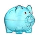 thumbnail image 2 of sweethay Caja de ahorro de dinero PS, tapón extraíble, reemplazo lavable, bonito estuche para monedas para niños, Banco, regalo de Decoración del hogar Azul L, 2 of 6