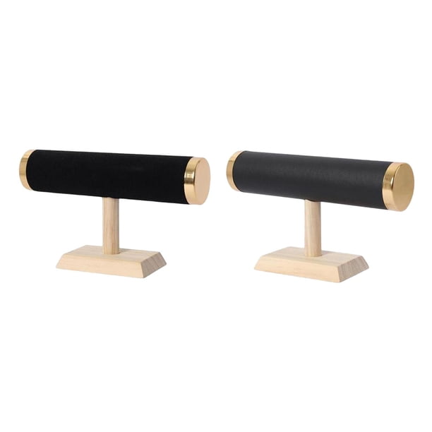 Soporte de Exhibición de Joyería para Pulseras Elegante y Práctico Negro