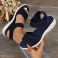 thumbnail image 6 of Pandaie Walking Sandals Women Arch Support Hiking Sport Shoes Mesh Breathable Athletic Memory Foam Summer Slip on Sneakers Blue Size 9.5, 6 of 9