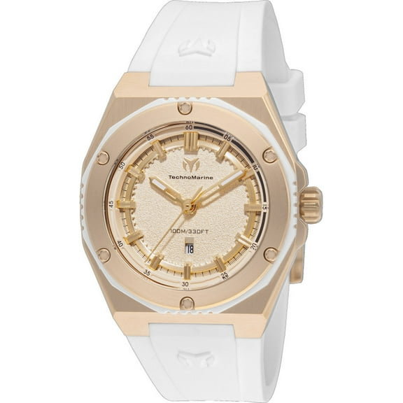Technomarine TM-416080 Women's Coral Legacy White Strap Watch