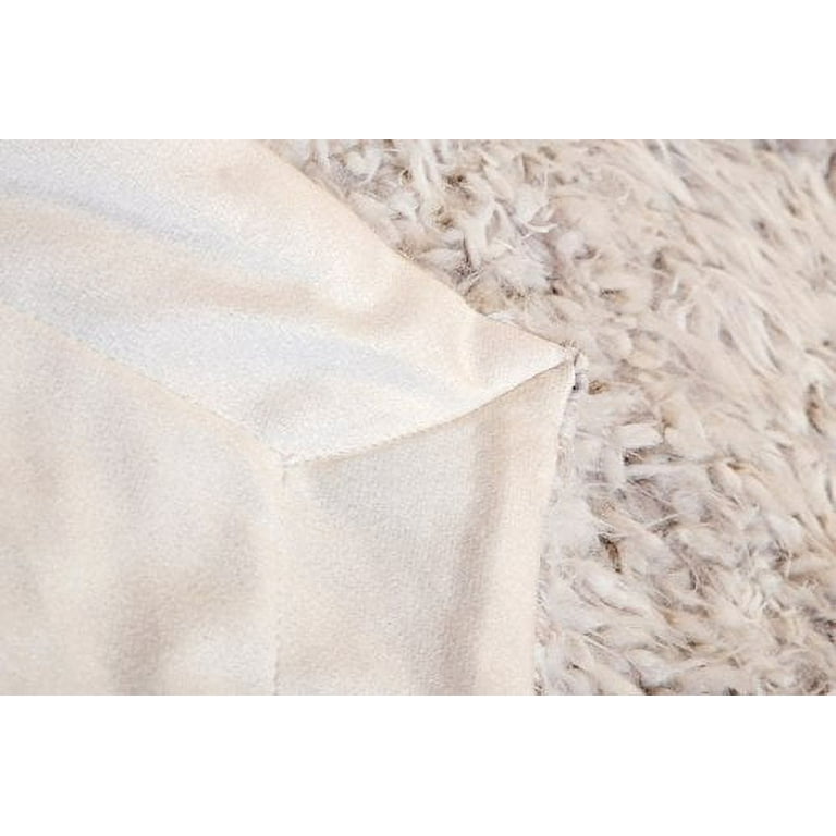 Off white faux fur throw new arrivals