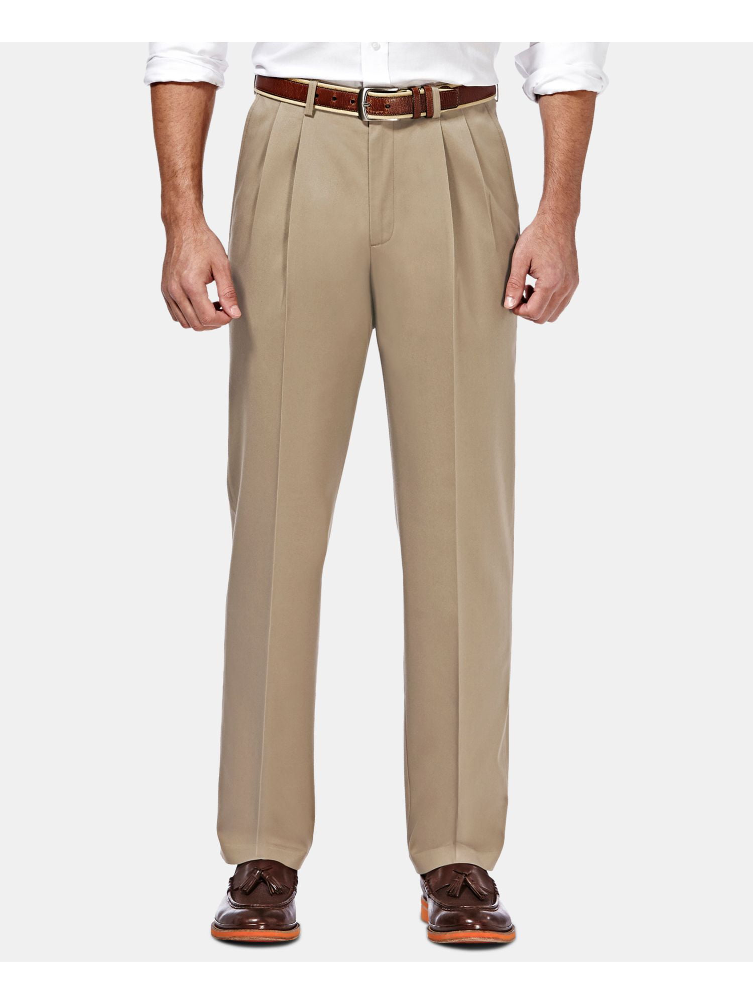 HAGGAR Mens Brown Pants 34W/ 30L - Walmart.com