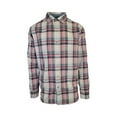 thumbnail image 1 of Tommy Bahama Men's Indigo Check Shirt Plaid Long Sleeve Button (S01), 1 of 12