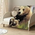thumbnail image 2 of HENGT Cute Bear Blanket Soft Cozy Farmhouse Rustic Bears Plush Decor Throw Blanket All Season Ultra Warm Lightweight Fuzzy Forest Woodland Animal Blanket Gifts for Girls Boys Women Kids Bed, 2 of 6