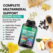 Zoyava Sea Moss Blend, 19,445 MG All-in-One Formula with over 15+ Super Ingredients, Extra Strength & High Potency