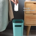 thumbnail image 3 of Large Trash Can Wastebasket Garbage Bedroom Kitchen Container Solid Color High-Capacity Organizers for Home Sundries Toiletries Storage White, 3 of 9