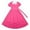 Hot Pink, variant on REDARER Girls Solid Color Long Dress, Ruffle Hem Elegant Party Gown with Waist Design, Flowy Formal Dress for Kids,Size:8-9 Years