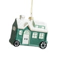thumbnail image 4 of Pequeño colgante de Navidad, adorno colgante de Navidad, adorno de figura navideña, adorno para de Navidad para decoración de fiestas y patios Coche de la casa, 4 of 8