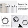 thumbnail image 3 of Khaki Damask Gradient Blackout Curtains 2 Panels Set,Grommet Top Thermal Insulated Window Drapes for Bedroom Living Room,42x96 inch, 3 of 8