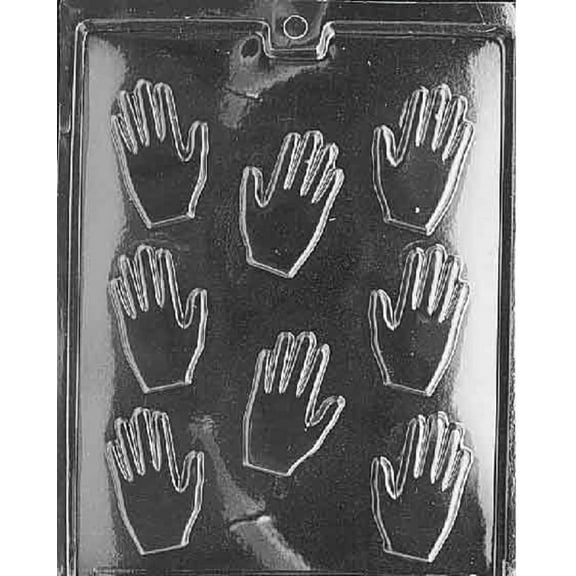 Grandmama's Goodies M022 Small Hand Chocolate Candy Soap Mold with Exclusive Molding Instructions
