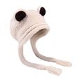 thumbnail image 2 of Gorro de Punto Tejido Mujer Beige, 2 of 8