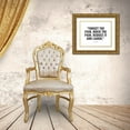 thumbnail image 3 of ArtsyQuotes 14x12 Gold Ornate Wood Framed with Double Matting Museum Art Print Titled - Jim Carrey Quote: Forget the Pain, 3 of 4