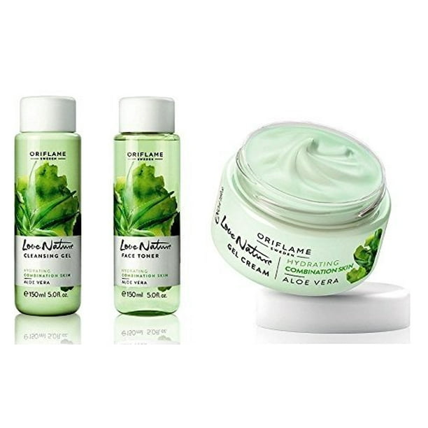 Oriflame Love Nature Cleansing Gel, Face Toner and Gel Cream Walmart