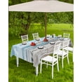 thumbnail image 4 of nqOlkjepod Ocean Outdoor Tablecloth with Umbrella Hole & Zipper, Summer Sandy Beach Blue Sky Coastal Waves Rectangle Table Cover 60x102 Inch, Dining Waterproof Table Cloth Protector for Patio/Party, 4 of 7