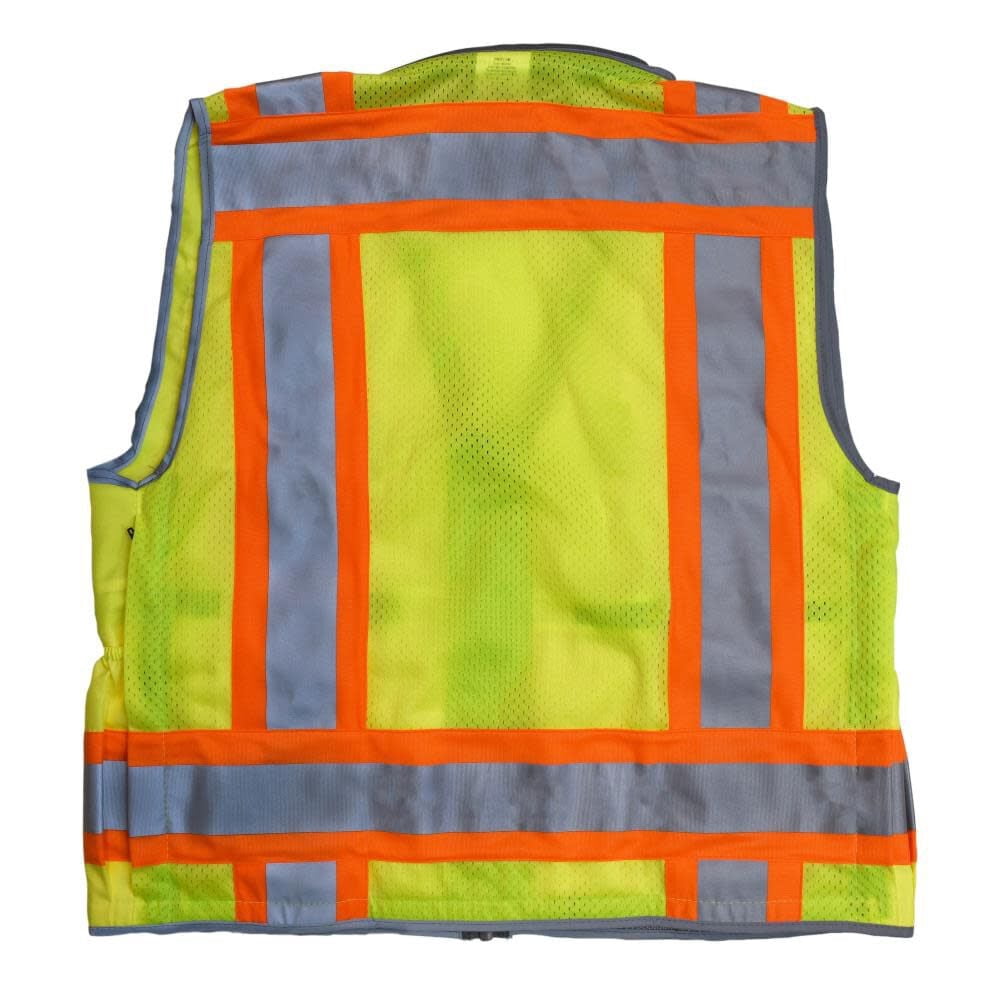 Radians SV55-2ZGD Class 2 Woven Two Tone Green Engineer's Safety Vest