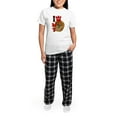 thumbnail image 5 of CafePress - I Love My Pomeranian Women's Light Pajamas - Women's Short Sleeve Print T-Shirt and Pants Light Cotton Pajama Set, 5 of 7