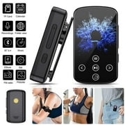 MP3 Player,Bluetooth 5.4 MP4 Music Player with 64GB SD Card,Portable HIFI Sports Music Player with Clip Touch Screen Button,Voice Recorder,FM Radio,E-Book,Support up to 128GB for Running,Walking