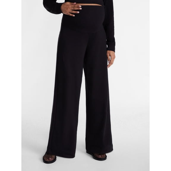 Ingrid & Isabel For Every Belly Women's Maternity Wide Leg Knit Pants, Sizes S-XXL