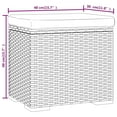 thumbnail image 3 of vidaXL Ottoman with Cushion Outdoor Patio Wicker Footstool Ottoman Poly Rattan, 3 of 25