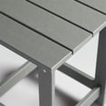 thumbnail image 3 of Shine Company Adirondack Indoor/Outdoor Square Resin End Table in Gray, 3 of 5