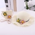 thumbnail image 2 of Ccpelsie Girl and Boys Sun Hat with Wide Brim Bucket Hats Adjustable Floppy Sun Hat for Toddler Kids(White,One Size), 2 of 7