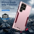 thumbnail image 5 of Entronix Heavy Duty Sleek Case for Galaxy S25 Ultra, Shockproof AntiDrop Hybrid Protection, Pink, 5 of 6