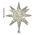 thumbnail image 2 of Christmas Tree Topper Star with LED Lights, Battery Powered 8" Glittered 3D Star Tree Topper for Xmas Decorations, Warm White Lights for Holiday Home Party Decor, 2 of 5