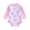 Pink, variant on Aojekbee Baby Girl's Long Sleeve Swimsuit Round Neck Half Zipper Seashell Print Rash Guard Swimsuit Infant Toddler Bathing Suit