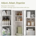 thumbnail image 5 of Narrow Storage Cabinet with Door, Slim Bathroom Storage Cabinet with Adjustable Shelves, for Small Spaces, Bathroom, Kitchen, Laundry, 28.7” H, White, 5 of 9