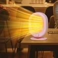thumbnail image 5 of Eespoir Portable Indoor Space Heater, Small Desk Heater, Portable Heater with Overheat and Tip-Over Protection, Quiet and Energy Efficient Heating, Pink, 5 of 7