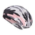 thumbnail image 2 of Herrnalise Women Print India Hat Muslim Ruffle Chemo Hat Beanie Wrap Cap, 2 of 6
