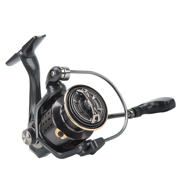 Carrete de Pesca LYUMO Carrete Giratorio de Metal Flexible Y Potente Para Pesca En Hielo