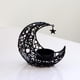 thumbnail image 2 of Candelabro de metal con forma de estrella y luna para Eid con adorno de copa, estilo islámico, hecho a mano Negro, 2 of 8