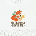 thumbnail image 4 of Inktastic Grandma Loves Me Woodland Fox Girls Baby Dress, 4 of 5