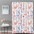 thumbnail image 3 of Bathroom Shower Curtain Colorful Corals Ocean Fish Waterproof Shower Curtains with Hooks, Summer Coastal Shell Seamless Bath Curtains Bathtub Curtain Home Decor 36x72in, 3 of 9