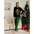 thumbnail image 5 of GYRATEDREAM Family Christmas Pjs Matching Sets Holiday Jammies Sleepwear Christmas Pajamas for Family Mommy and Me Xmas Outfits Xmas PJS Set for Couples and Kids for XL(Mom) Black, 5 of 9