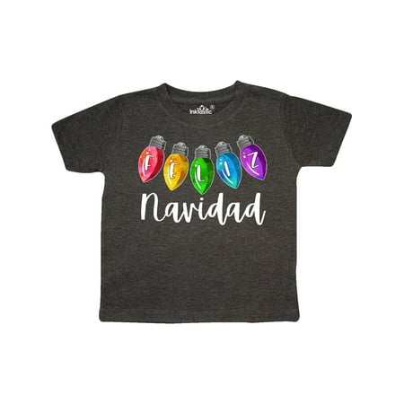 

Inktastic Feliz Navidad Rainbow Holiday Lights Gift Toddler Boy or Toddler Girl T-Shirt