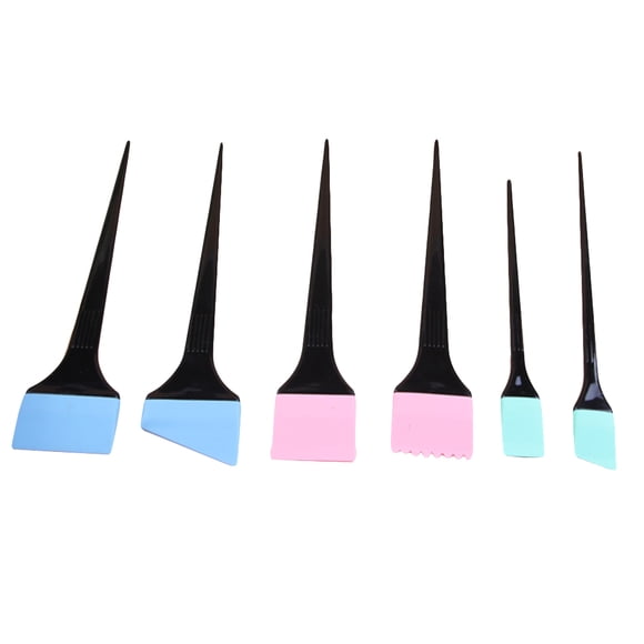 EeaseMX Cepillo de silicona para teñir el cabello, kit para mezclar colores y reflejos, para peluquería (negro) (estilo aleatorio)