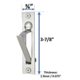thumbnail image 4 of QCAA Solid Brass Edge Pull, 4", Satin Nickel, 1 Pack, Made in Taiwan, 4 of 4