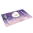 thumbnail image 3 of Set Table Mats Oil Painting Purple Artistic Conception Table Napkin Kitchen Accessories Home Party Decorative Placemats, 3 of 5