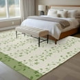 thumbnail image 4 of Rectangle Area Rugs 6 x 9 Ft, Green Floral Non-Slip Residential Carpet, Spring Flowers Indoor Crawling Mats Runner Rugs for Living Room/Dining Room/Bedroom, 4 of 8