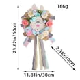 thumbnail image 3 of 2026 3D Easter Bunny Wreath, Cartoon Theme Holiday Pendant for Scene Arrangement and Party Decoration, 3 of 9