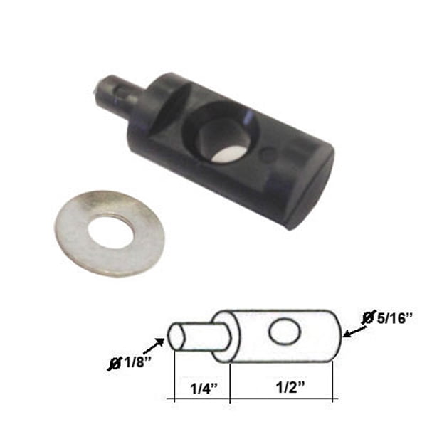 Gordon Glass® Nylon Hinge Pin Kit 5/16' Dia. for Continuous Hinge Framed Shower Enclosure, Barrel Length 1/2'