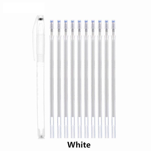 Paquete de 10 rotuladores mágicos borrables por calor que desaparecen con la temperatura, marcadores para marcar líneas de tela, accesorios de costura DIY y manualidades.
